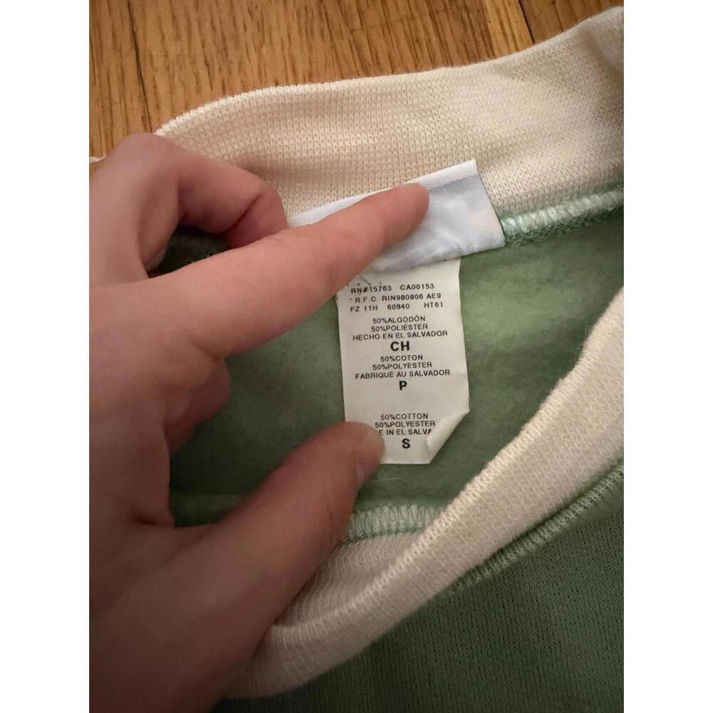 Morning Sun Green Embroidered Crewneck Sweatshirt Women’s Size Small - Picture 3 of 5